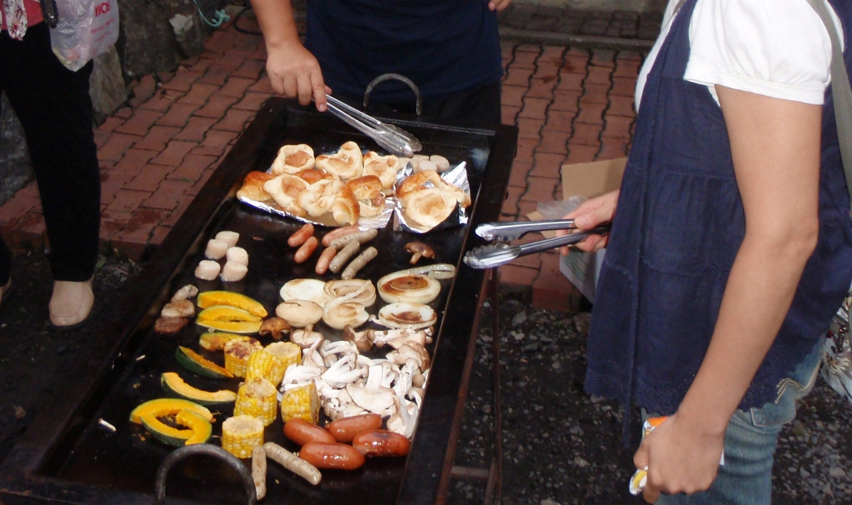 たき火場作り＆BBQ料理